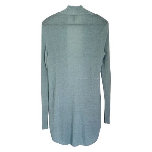 Eileen Fisher Light Blue Open Front Linen Cardigan Size Small - Picture 2 of 4